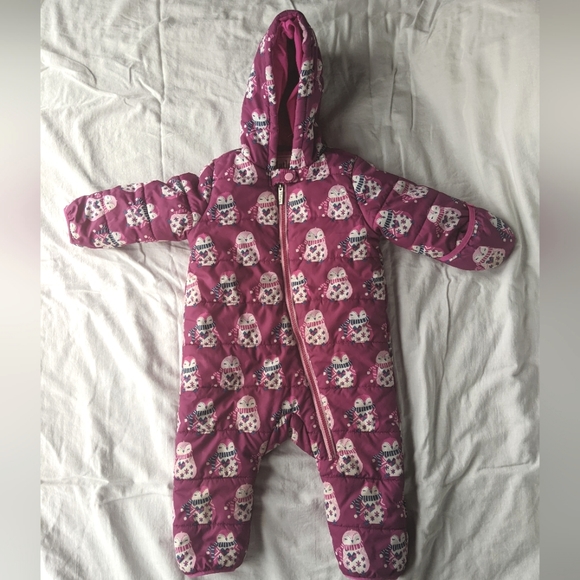 Hatley Magenta w/ Penguin Poly Bunting 18-24M - Picture 2 of 8